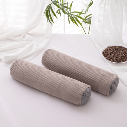 91家纺网 家纺一手货源 找家纺 （总）仁宇枕业 2024年新款枕芯 圆形护颈颈椎保健枕头豆豆棉牵引圆托枕芯 45*9