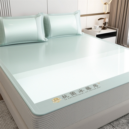 91家纺网 家纺一手货源 找家纺 （总）鑫姿席业 2025新款渐变款亲肤舒适5A抗菌冰丝席