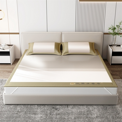 91家纺网 家纺一手货源 找家纺 （总）鑫姿席业 2025新款渐变款亲肤舒适5A抗菌冰丝席