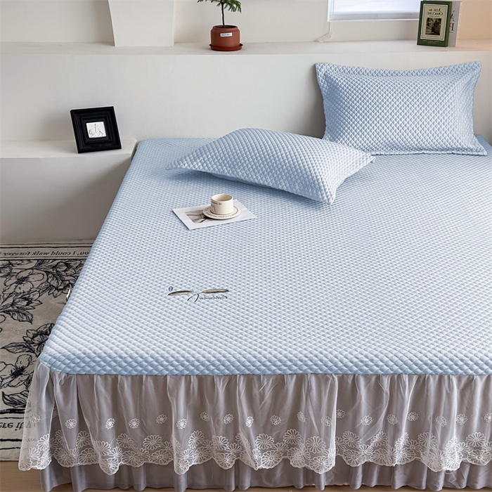 91家纺网 家纺一手货源 找家纺 （总）凉百百 2024新款凉豆豆大方豆床裙凉席冰丝凉席可水洗机洗源头厂家直发