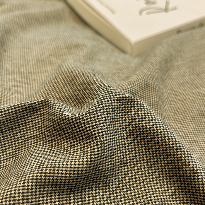 91家纺网 家纺一手货源 找家纺 喜居 2024新款全棉色织被套单被套纯棉被套全棉被套 小千鸟绿