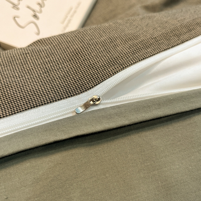 91家纺网 家纺一手货源 找家纺 喜居 2024新款全棉色织被套单被套纯棉被套全棉被套 小千鸟绿