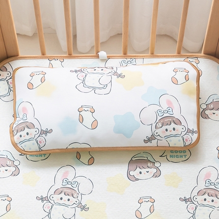 91家纺网 家纺一手货源 找家纺 （总）嗨生活 2025新款600D冰丝枕套 儿童枕套 幼儿园枕套 