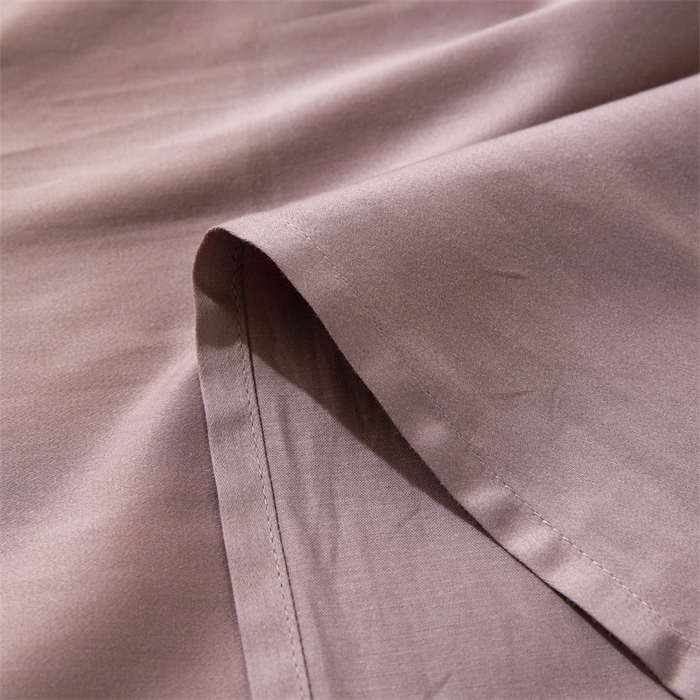 91家纺网 家纺一手货源 找家纺 秀色家纺 2025新款高端酒店纯色50支贡缎长绒棉床单单件纯棉全棉贡缎可裸睡单双人 莫奈-香芋紫