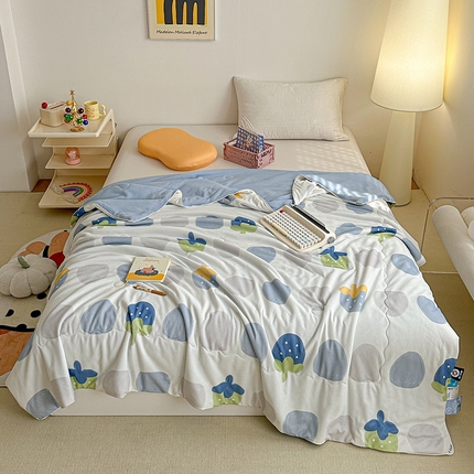 91家纺网 家纺一手货源 找家纺 （总）源舜家纺 2025新款印花系列针织华夫格夏被