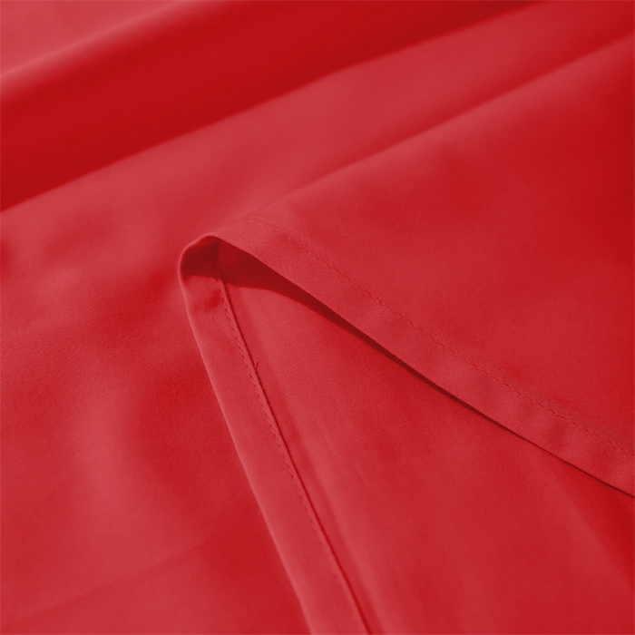 91家纺网 家纺一手货源 找家纺 秀色家纺 2025新款高端酒店纯色50支贡缎长绒棉床单单件纯棉全棉贡缎可裸睡单双人 莫奈-海棠红
