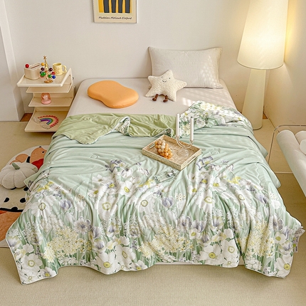 91家纺网 家纺一手货源 找家纺 （总）源舜家纺 2025新款印花系列针织华夫格夏被