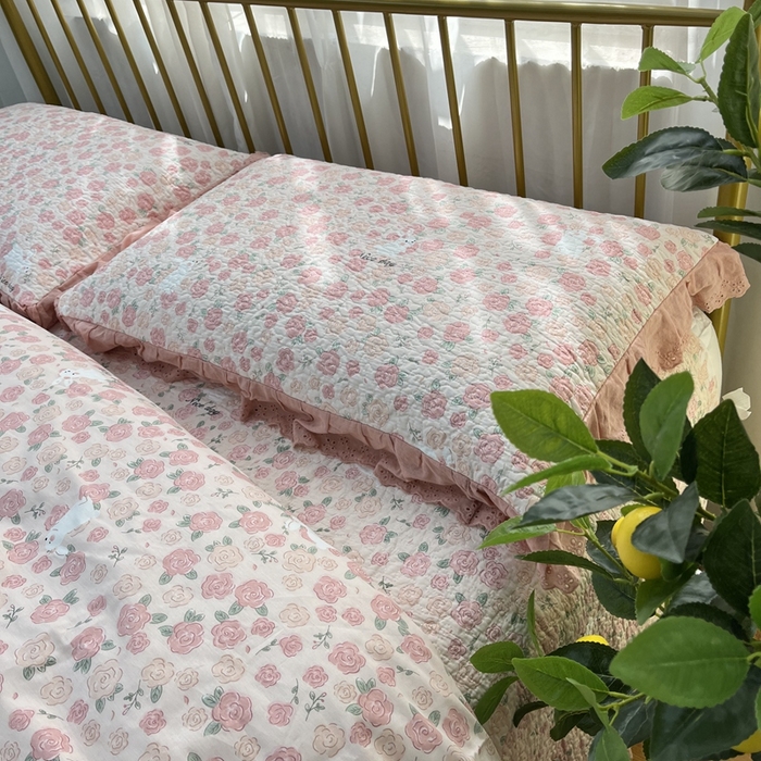 91家纺网 家纺一手货源 找家纺 暖居 2024新款被套床盖四件套 美丽故事