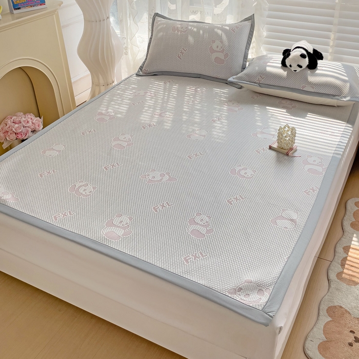 91家纺网 家纺一手货源 找家纺 （总）富馨莱 2024新款A类速凉凉豆豆床席绑带款床笠款凉席系列-床席