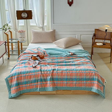 91家纺网 家纺一手货源 找家纺 （总）源舜家纺 2025新款全棉色织无印夏被 春秋被