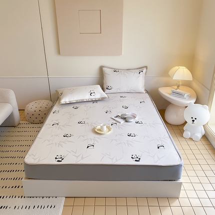 91家纺网 家纺一手货源 找家纺 （总）三味舒屋 2025新款抗菌防螨900D养生细冰藤凉席-床笠款