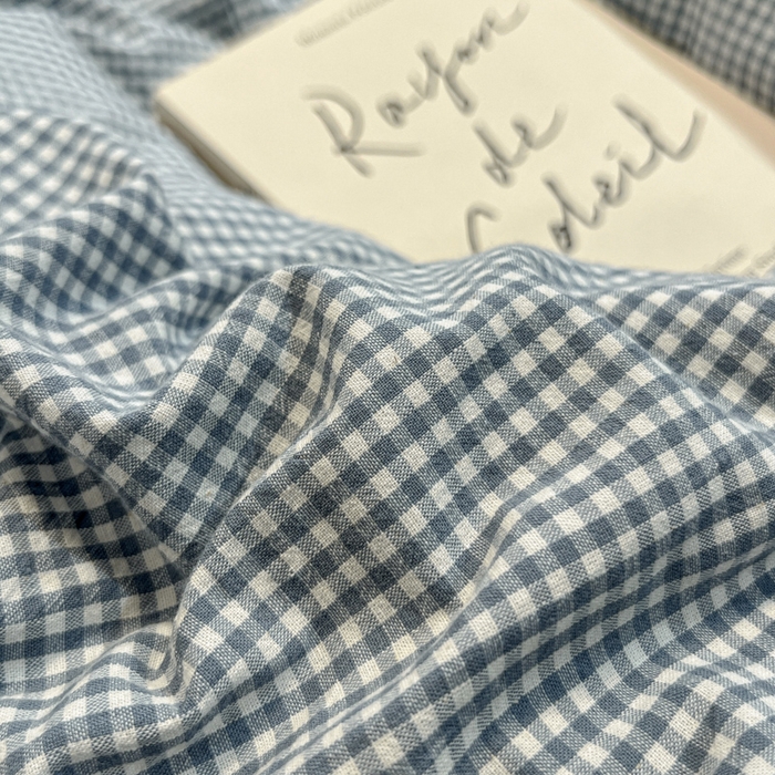 91家纺网 家纺一手货源 找家纺 喜居 2024新款全棉色织被套单被套纯棉被套全棉被套 小小格蓝