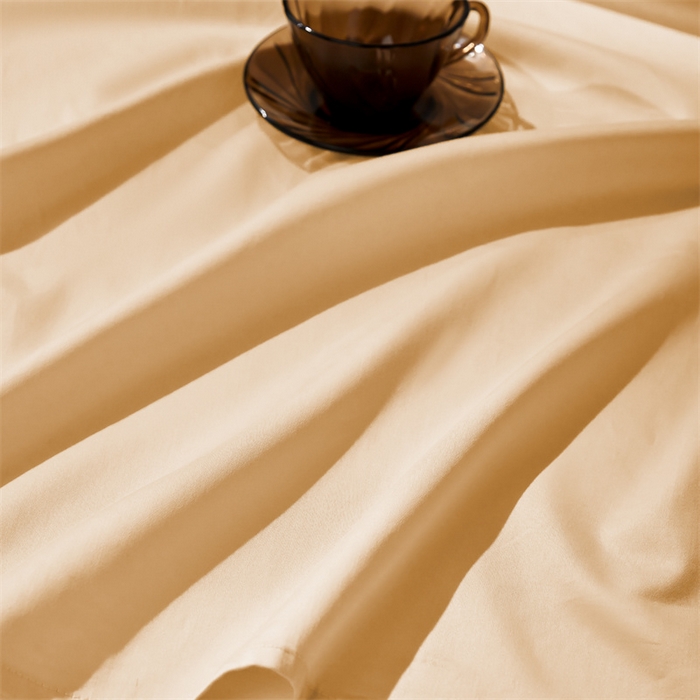 91家纺网 家纺一手货源 找家纺 秀色家纺 2025新款高端酒店纯色50支贡缎长绒棉床单单件纯棉全棉贡缎可裸睡单双人 莫奈-南瓜橘