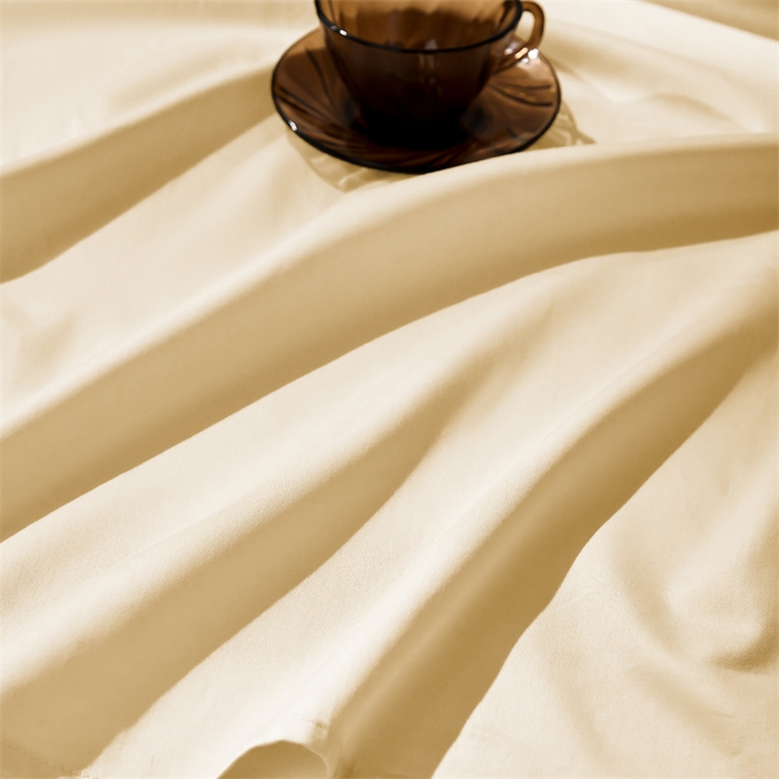 91家纺网 家纺一手货源 找家纺 秀色家纺 2025新款高端酒店纯色50支贡缎长绒棉床单单件纯棉全棉贡缎可裸睡单双人 莫奈-奶茶米