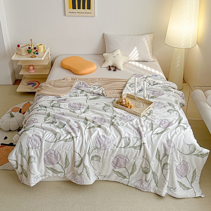 91家纺网 家纺一手货源 找家纺 （总）源舜家纺 2025新款印花系列针织华夫格夏被