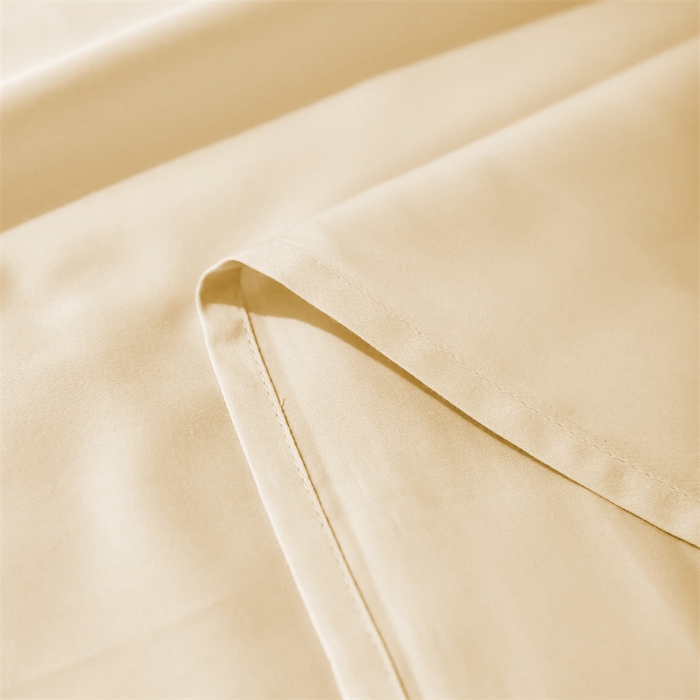 91家纺网 家纺一手货源 找家纺 秀色家纺 2025新款高端酒店纯色50支贡缎长绒棉床单单件纯棉全棉贡缎可裸睡单双人 莫奈-奶茶米