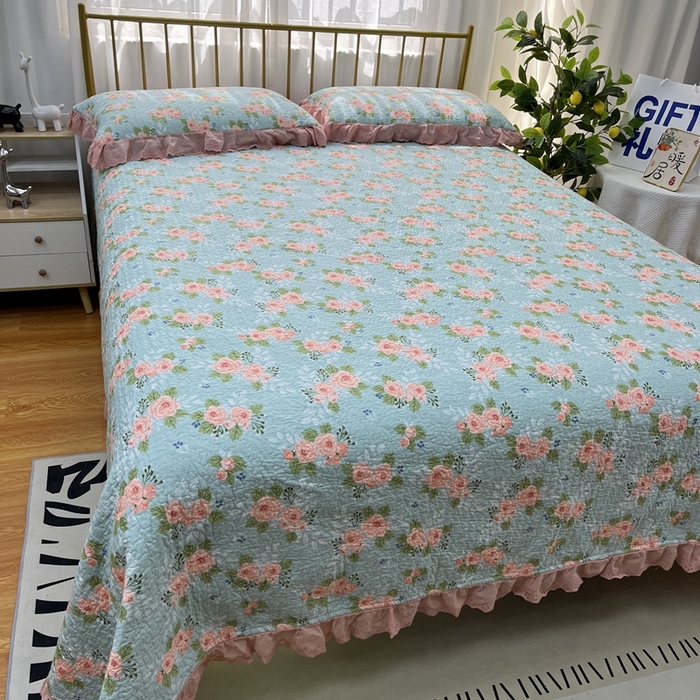 91家纺网 家纺一手货源 找家纺 暖居 2024新款被套床盖四件套 茜茜公主