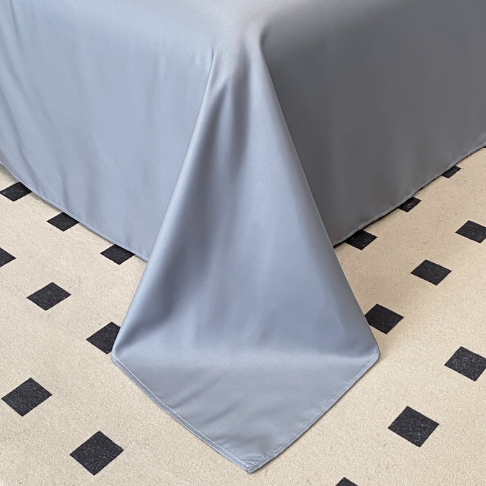 91家纺网 家纺一手货源 找家纺 梦之岛 2024新款A类浮雕立体水洗真丝天丝四件套 浮雕路易斯-山灰