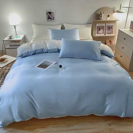 91家纺网 家纺一手货源 找家纺 （总）老K (原美阁） 2024新款水洗真丝四件套冰丝四件套单件被套夏天四件套跑量款