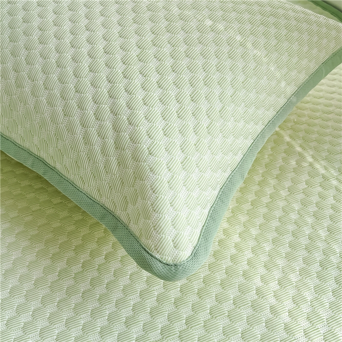 91家纺网 家纺一手货源 找家纺 喜居 2024新款良品豆豆席床笠款凉豆豆席子冰豆豆凉席软凉席 奶昔绿