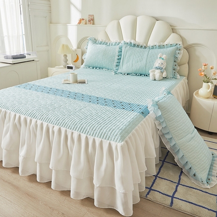 91家纺网 家纺一手货源 找家纺 （总）宜凡家纺 2024新款0.6乳胶床裙凉席