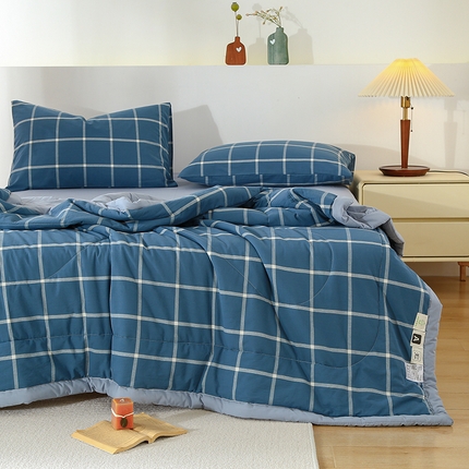 91家纺网 家纺一手货源 找家纺 （总）花言狐语 2025新款A类全棉水洗棉夏被四件套