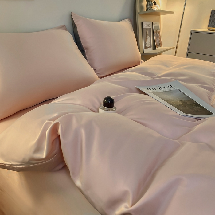 91家纺网 家纺一手货源 找家纺 （总）老K (原美阁） 2024新款水洗真丝四件套冰丝四件套单件被套夏天四件套跑量款