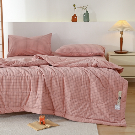 91家纺网 家纺一手货源 找家纺 （总）花言狐语 2025新款A类全棉水洗棉夏被四件套