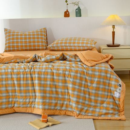 91家纺网 家纺一手货源 找家纺 （总）花言狐语 2025新款A类全棉水洗棉夏被四件套