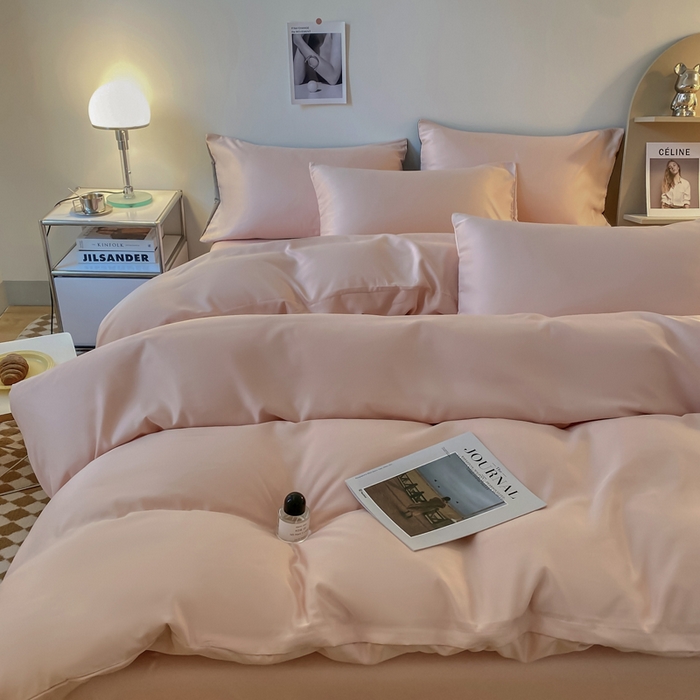 91家纺网 家纺一手货源 找家纺 （总）老K (原美阁） 2024新款水洗真丝四件套冰丝四件套单件被套夏天四件套跑量款