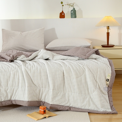 91家纺网 家纺一手货源 找家纺 （总）花言狐语 2025新款A类全棉水洗棉夏被四件套