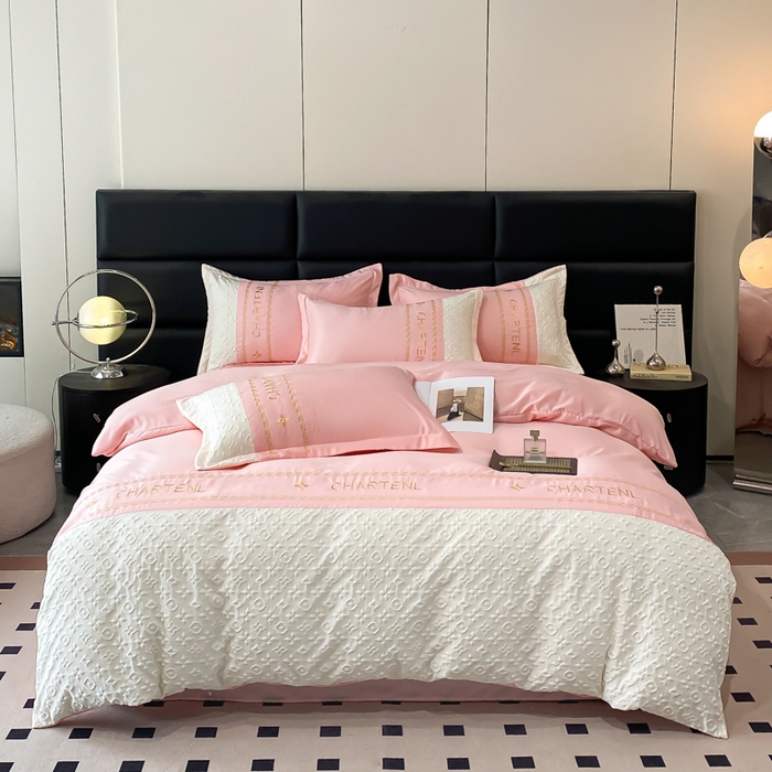 91家纺网 家纺一手货源 找家纺 （总）梦之岛 2024新款A类浮雕立体水洗真丝天丝四件套