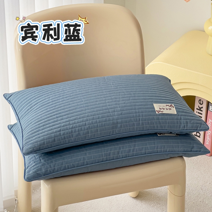 91家纺网 家纺一手货源 找家纺 （总）她喜爱枕芯 2024新款韩式水洗棉简约全荞麦枕枕头枕芯33*55cm