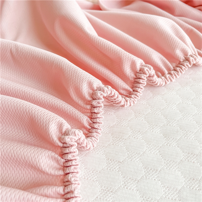 91家纺网 家纺一手货源 找家纺 喜居 2024新款良品豆豆席床笠款凉豆豆席子冰豆豆凉席软凉席 香妃粉