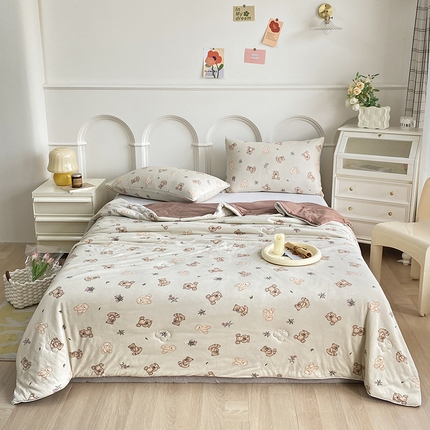 91家纺网 家纺一手货源 找家纺 有货 2024新款全棉针织印花夏被被子被芯大豆被 夏被-玩具屋