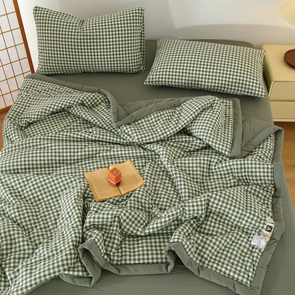 91家纺网 家纺一手货源 找家纺 （总）花言狐语 2025新款A类全棉水洗棉夏被四件套