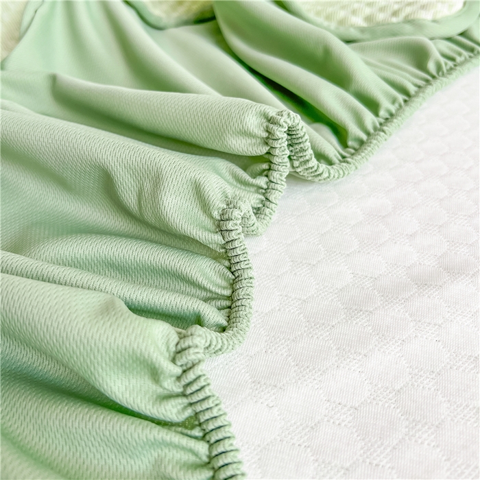 91家纺网 家纺一手货源 找家纺 喜居 2024新款良品豆豆席床笠款凉豆豆席子冰豆豆凉席软凉席 奶昔绿