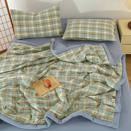 91家纺网 家纺一手货源 找家纺 （总）花言狐语 2025新款A类全棉水洗棉夏被四件套