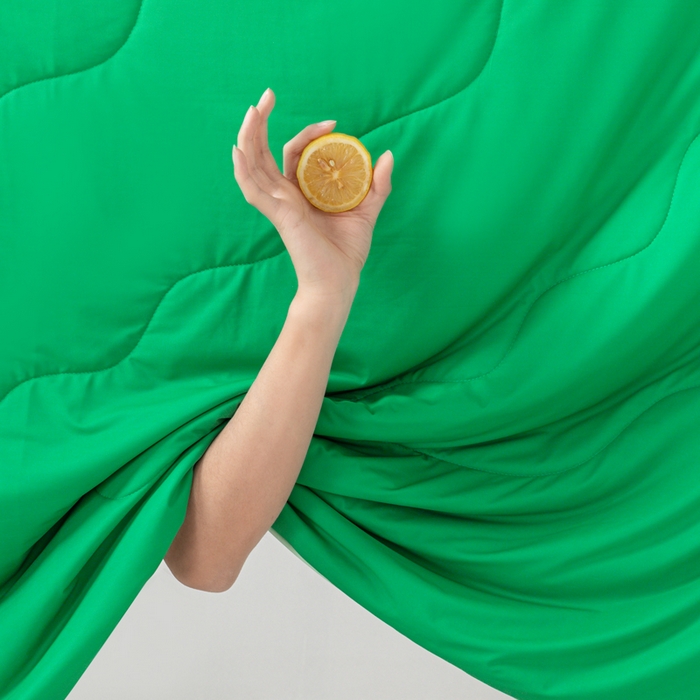 91家纺网 家纺一手货源 找家纺 佳居缘 2024新款西瓜冰柠被空调被夏被 西瓜绿