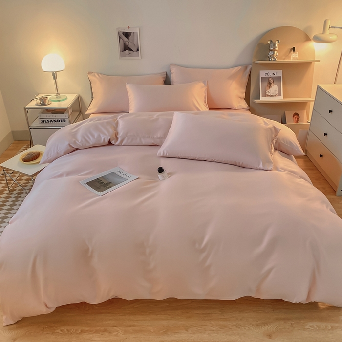 91家纺网 家纺一手货源 找家纺 （总）老K (原美阁） 2024新款水洗真丝四件套冰丝四件套单件被套夏天四件套跑量款