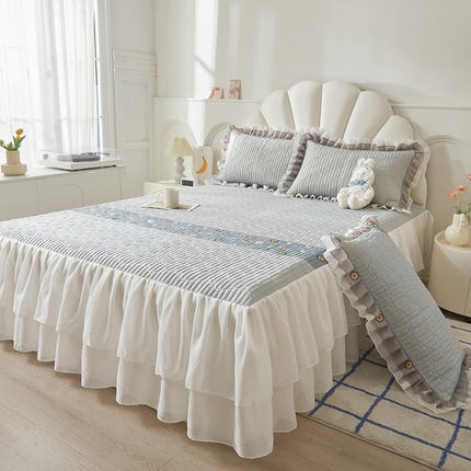 91家纺网 家纺一手货源 找家纺 （总）宜凡家纺 2024新款0.6乳胶床裙凉席