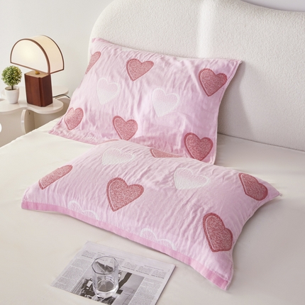 91家纺网 家纺一手货源 找家纺 （总）爱港家纺 2024新款全棉水洗抗菌枕巾防滑不缩水枕巾