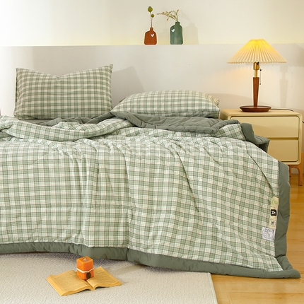 91家纺网 家纺一手货源 找家纺 （总）花言狐语 2025新款A类全棉水洗棉夏被四件套