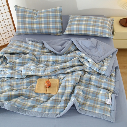 91家纺网 家纺一手货源 找家纺 （总）花言狐语 2025新款A类全棉水洗棉夏被四件套