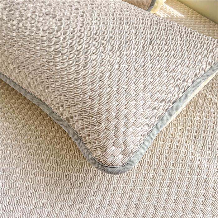 91家纺网 家纺一手货源 找家纺 喜居 2024新款良品豆豆席床笠款凉豆豆席子冰豆豆凉席软凉席 奶昔咖