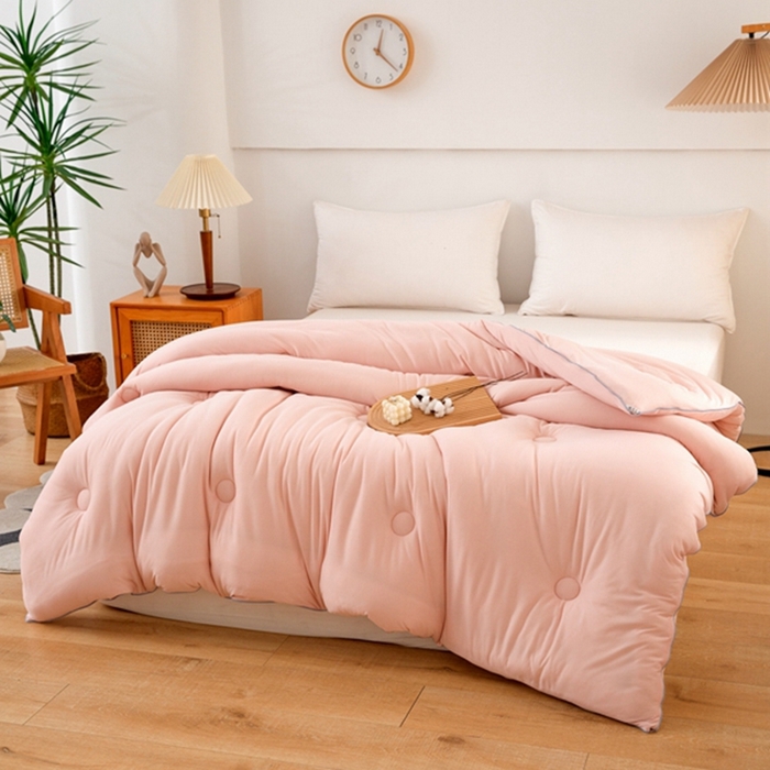 91家纺网 家纺一手货源 找家纺 （总）啊雅家居 2025新款A类针织棉云柔大豆被抗菌被子被芯 