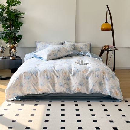 千朵 2024新款莱赛尔天丝四件套 妙花兰