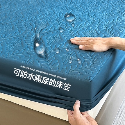91家纺网 家纺一手货源 找家纺 （总）摩妮卡 2025新款防水隔尿夹棉床笠加厚席梦思床垫保护罩