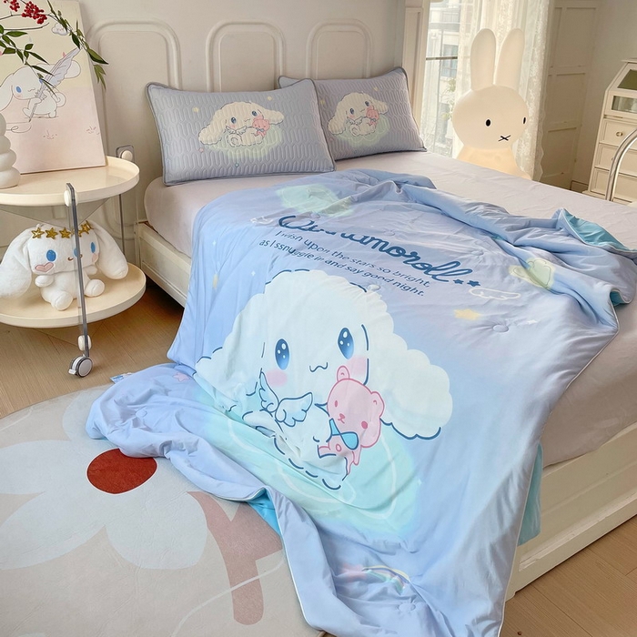 91家纺网 家纺一手货源 找家纺 蘭菲家纺 三丽欧凉感丝夏被 棉花糖