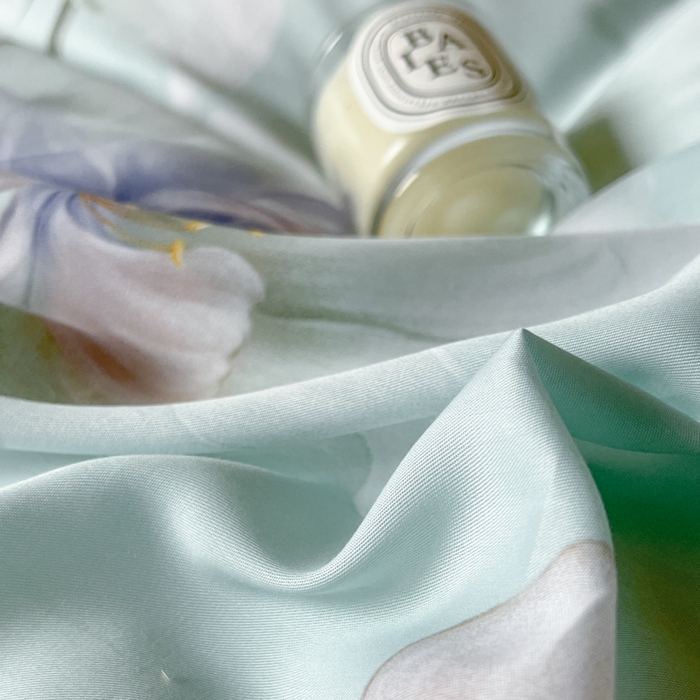 91家纺网 家纺一手货源 找家纺 千朵 2024新款莱赛尔天丝四件套 流香绿